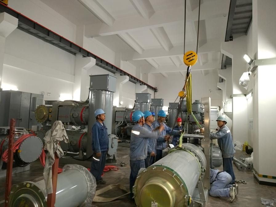 冲刺“11.30”公司承建220kV输变电工程电气安装进入倒计时